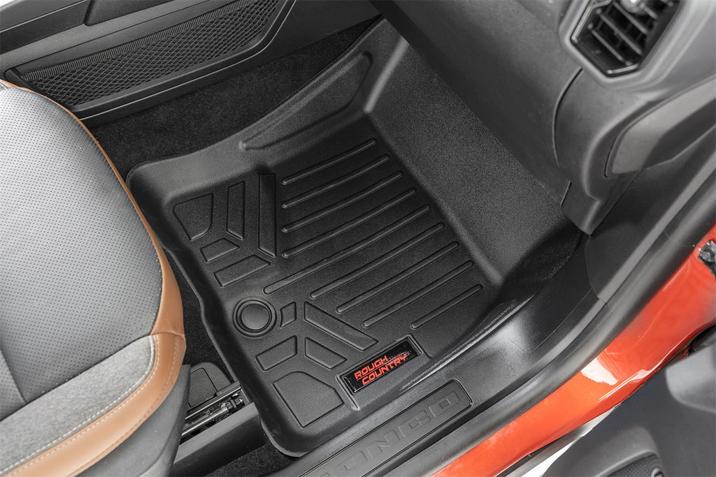 Rough Country M-51323 Heavy Duty Floor Mats for Select Ford Bronco Sport