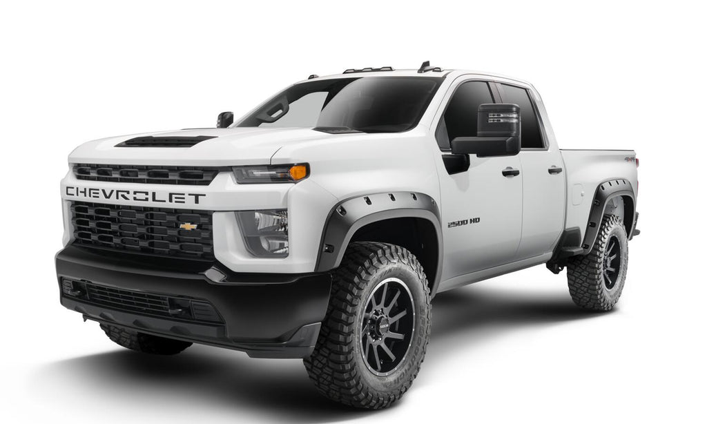 Bushwacker 48146-08 Fender Flares Forge Style 4pc for Select Chevrolet Silverado HD, Chevrolet Silverado HD