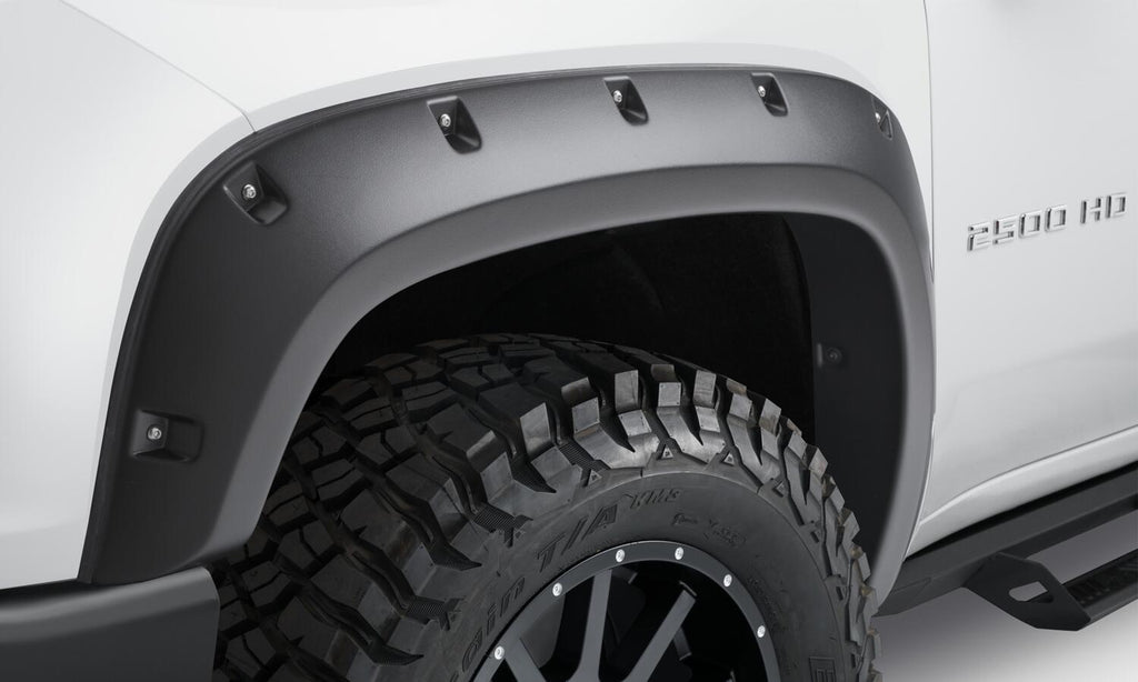 Bushwacker 48146-08 Fender Flares Forge Style 4pc for Select Chevrolet Silverado HD, Chevrolet Silverado HD