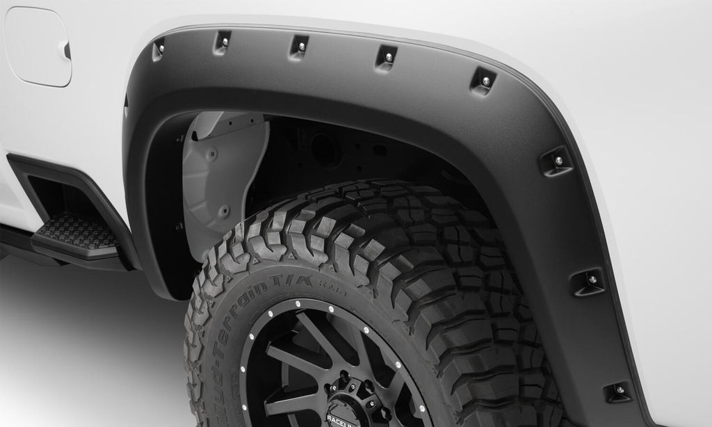 Bushwacker 48146-08 Fender Flares Forge Style 4pc for Select Chevrolet Silverado HD, Chevrolet Silverado HD