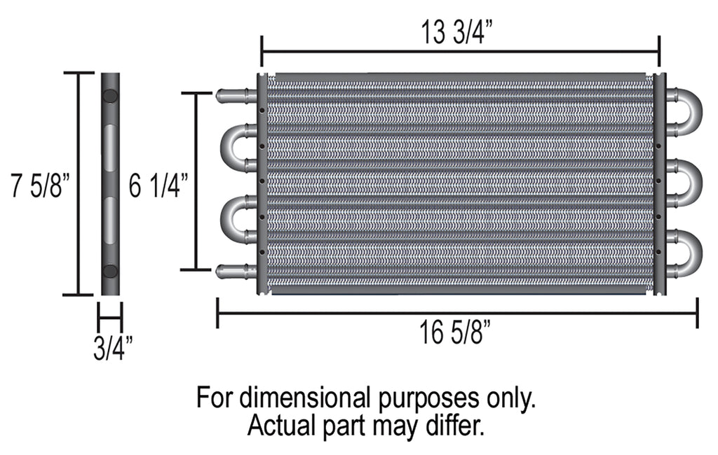 6-Pass-Series-7000-AlumCopper-Universal-Engine-Oil-Cooler-Kit-Sandwich-Adapter