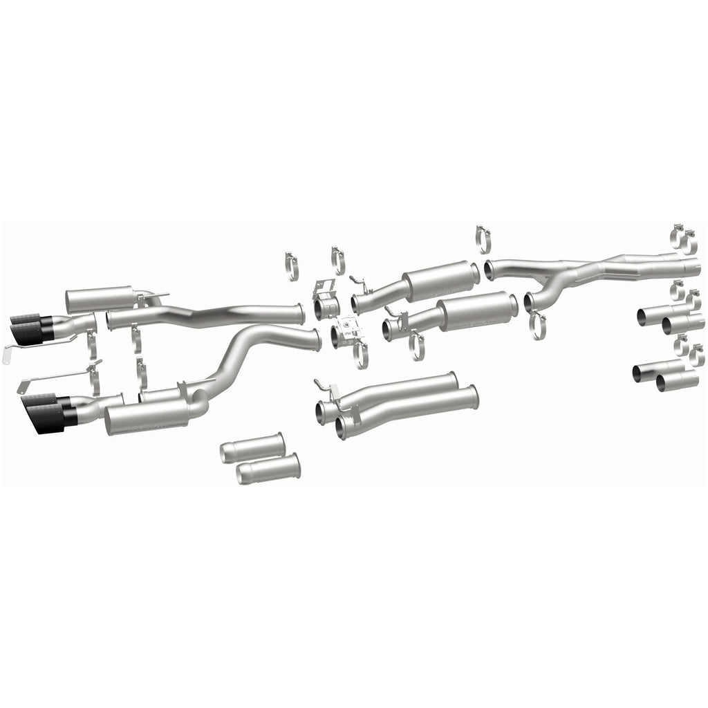 MagnaFlow Exhaust Products 19536 xMOD Series Carbon Fiber Tips Cat-Back System for Select Dodge Challenger