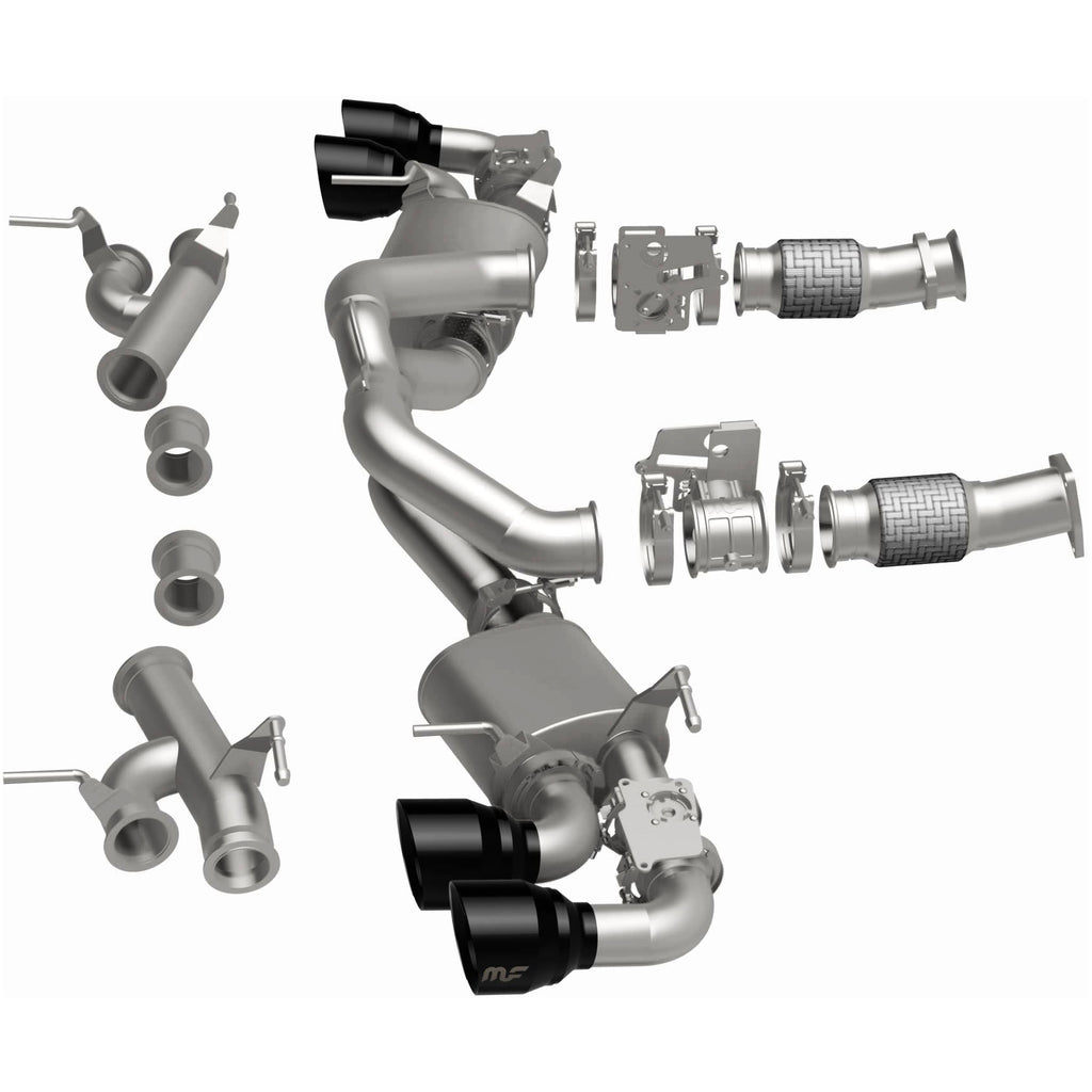 MagnaFlow Exhaust Products 19545 xMOD Series Black Chrome Tips Cat-Back System for Select Chevrolet Corvette