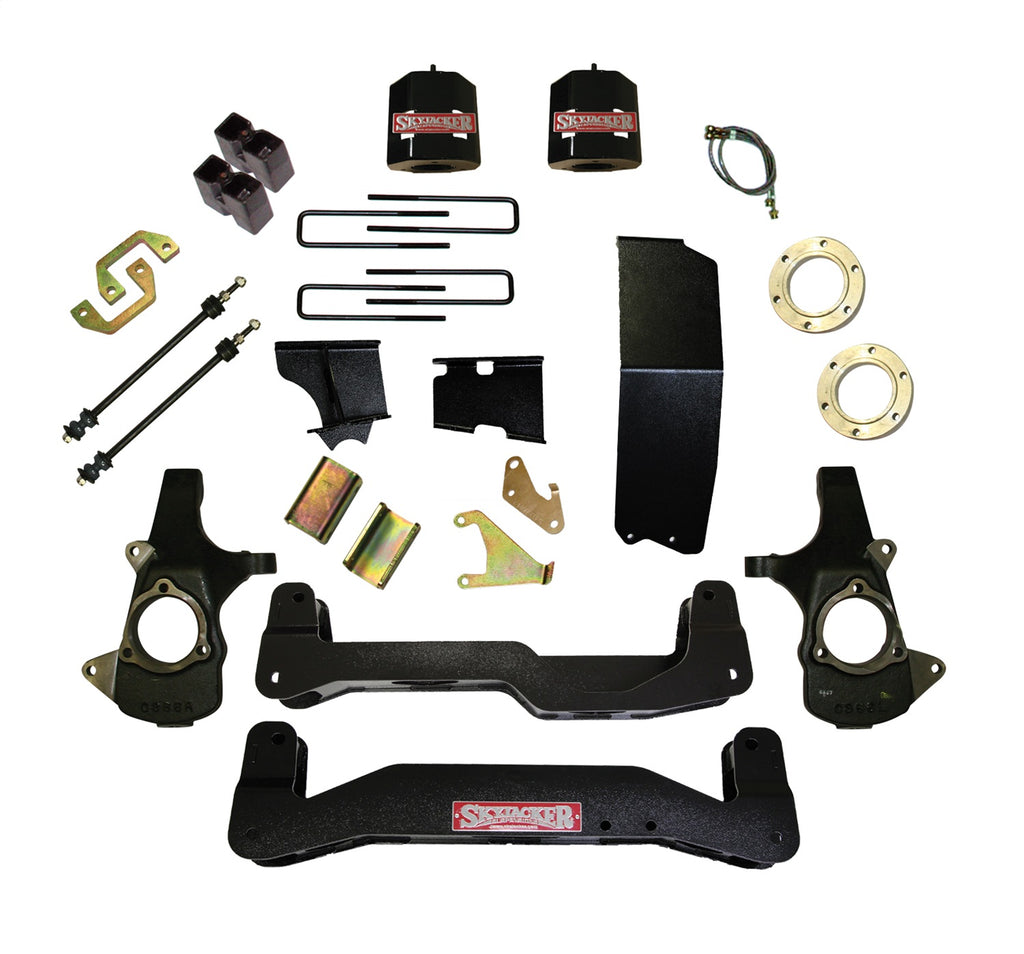 Skyjacker C14660PK 6-7IN. KT; SPA; STEEL; 14>GM 1500 for Select Chevrolet Silverado 1500, GMC Sierra