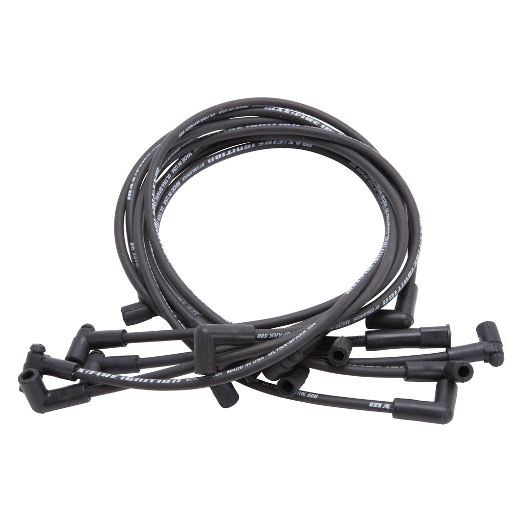 Spark-Plug-Wire-Set-Sbc-78-86-V8-Hei-500-Ohm-Resistance-Black-(Set-Of-8)