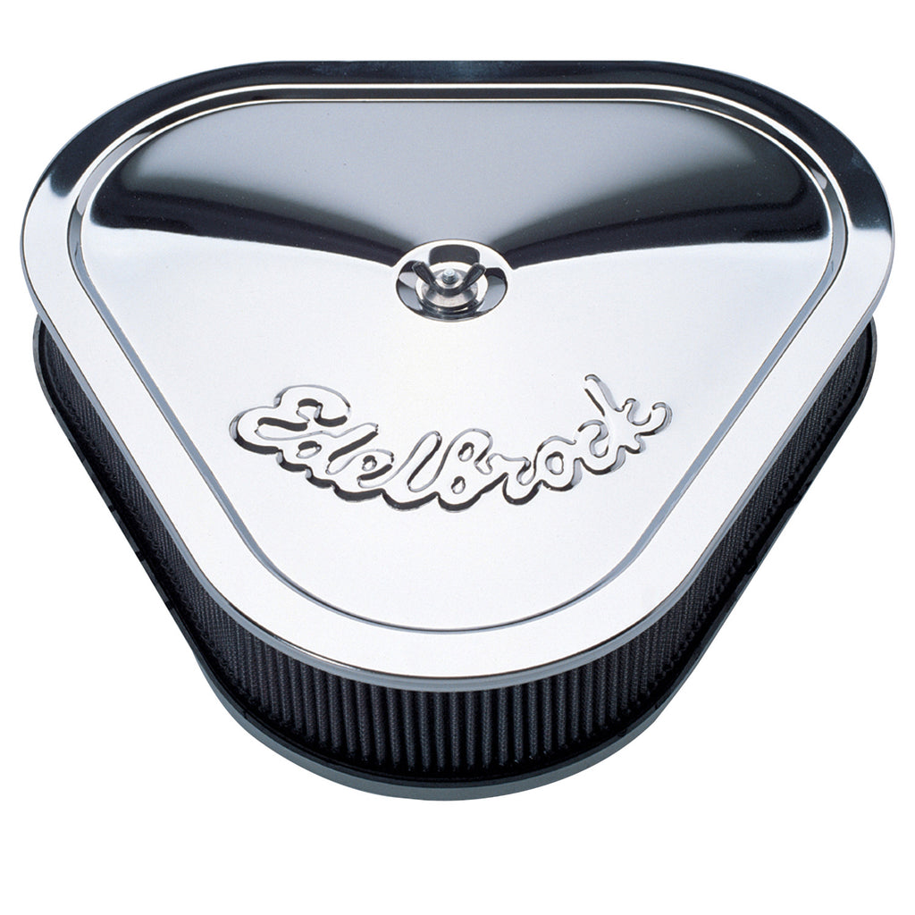 Air-Cleaner-Pro-Flo-Series-Triangular-Steel-Top-14-125In-X-13-375In-X-3-5In-Chrome