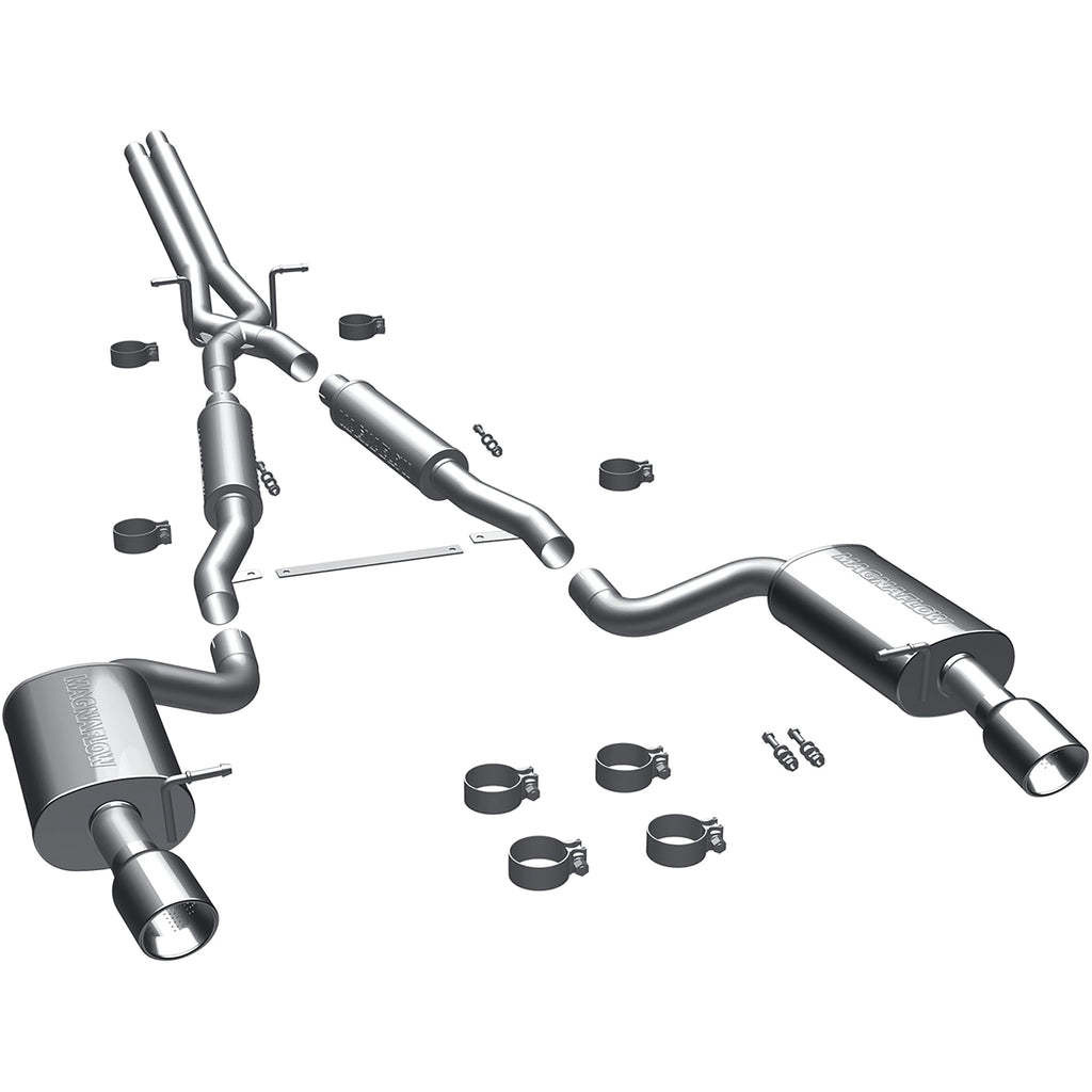 MagnaFlow Exhaust Products 16493 Touring Series Polished Cat-Back System for Select Audi A6 Quattro