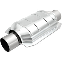 Load image into Gallery viewer, MagnaFlow Exhaust Products 91005 Standard Grade Universal Catalytic Converter for Select Audi V8 Quattro, Buick Regal, Buick Skylark, Chevrolet LLV, Chevrolet S10, Chrysler Cordoba, Chrysler Daytona, Chrysler Imperial, Chrysler LeBaron, Chrysler New