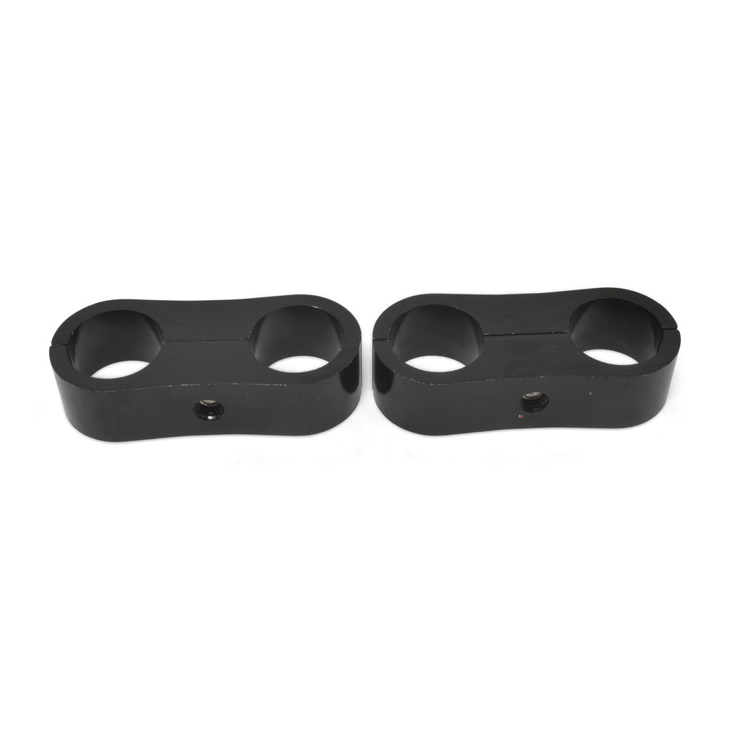 Hose-Separator-For--10-Braided-Hose---Black-Anodize-(2-Pack)