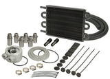 Derale 15501 6 Pass Series 7000 Aluminum/Copper Engine Oil Cooler Kit