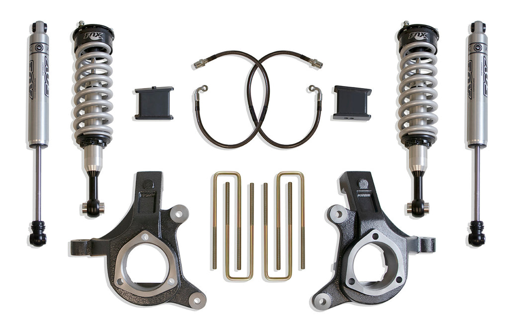 07-16-Gm-C1500-2Wd-WCast-Steel-Susp.-6In3In-Spindle-Lift-Kit-WFox-Shocks