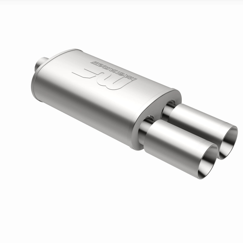 MagnaFlow Exhaust Products 14816 Straight-Through Performance Muffler; 2.25/3.5in. Center/Dual; 5x14x8 Body