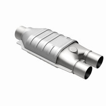Load image into Gallery viewer, MagnaFlow Exhaust Products 99007HM HM Grade Universal Catalytic Converter for Select Chrysler Concorde, Chrysler Intrepid, Chrysler LHS, Chrysler New Yorker, Dodge Dakota, Dodge Intrepid, Eagle Vision, Ford Bronco, Ford E-150 Econoline, Ford E-150