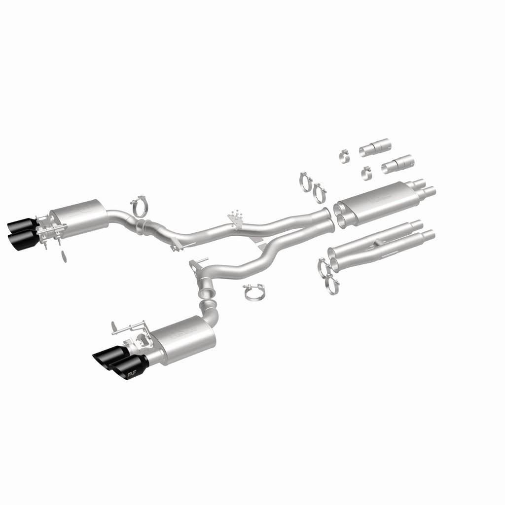 MagnaFlow Exhaust Products 19646 xMOD Series Black Chrome Tips Cat-Back System for Select Ford Mustang