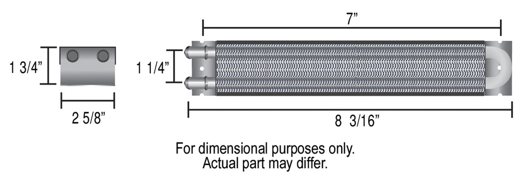 Power-Steering-Cooler-Universal;-1-12-X-7;-1132-Inlet