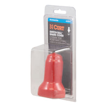 Load image into Gallery viewer, CURT 41355 Switch Ball Cover (Fits 1-1/8in. Neck; 1in. Threaded Shank; Red Rubber; Packaged - Truck Part Superstore
