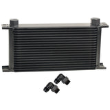 Derale 51980 19 Row Series 10000 Stack Plate Fluid Cooler, 90 degree swivel -10AN