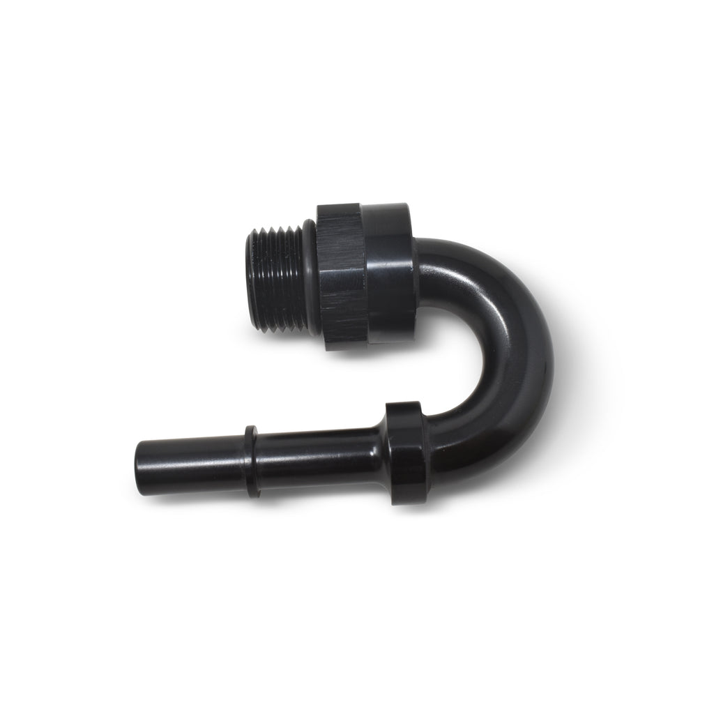 Adapt-Fitting-38-Sae-Quick-Disc-Male-To-8-Sae-Port-Male-Swivel-End-180-Deg-Blk