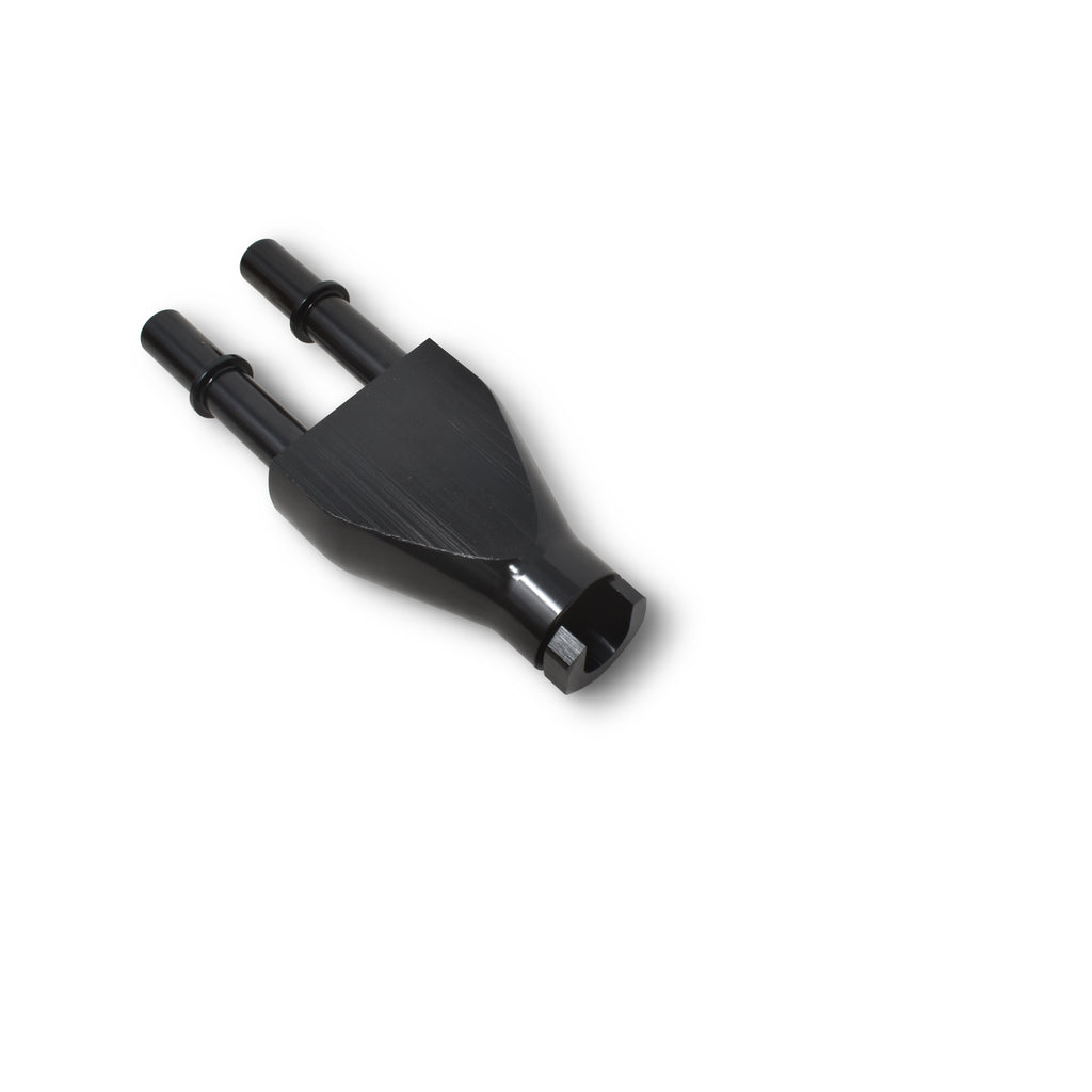 Yblock-Adapter-38-Sae-Quick-Disconnect-Female-(2)-38-Sae-Qd-Male-Black