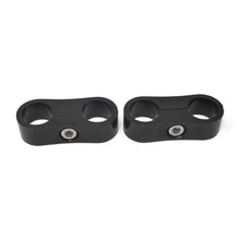 Load image into Gallery viewer, Hose-Separator-For--8-Braided-Hose---Black-Anodized-(2-Pack)