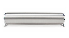Load image into Gallery viewer, 28In.-Flo-Tank---Raw-End-Caps-With-Brushed-Tube.-Includes-Two-Mounting-Brackets.
