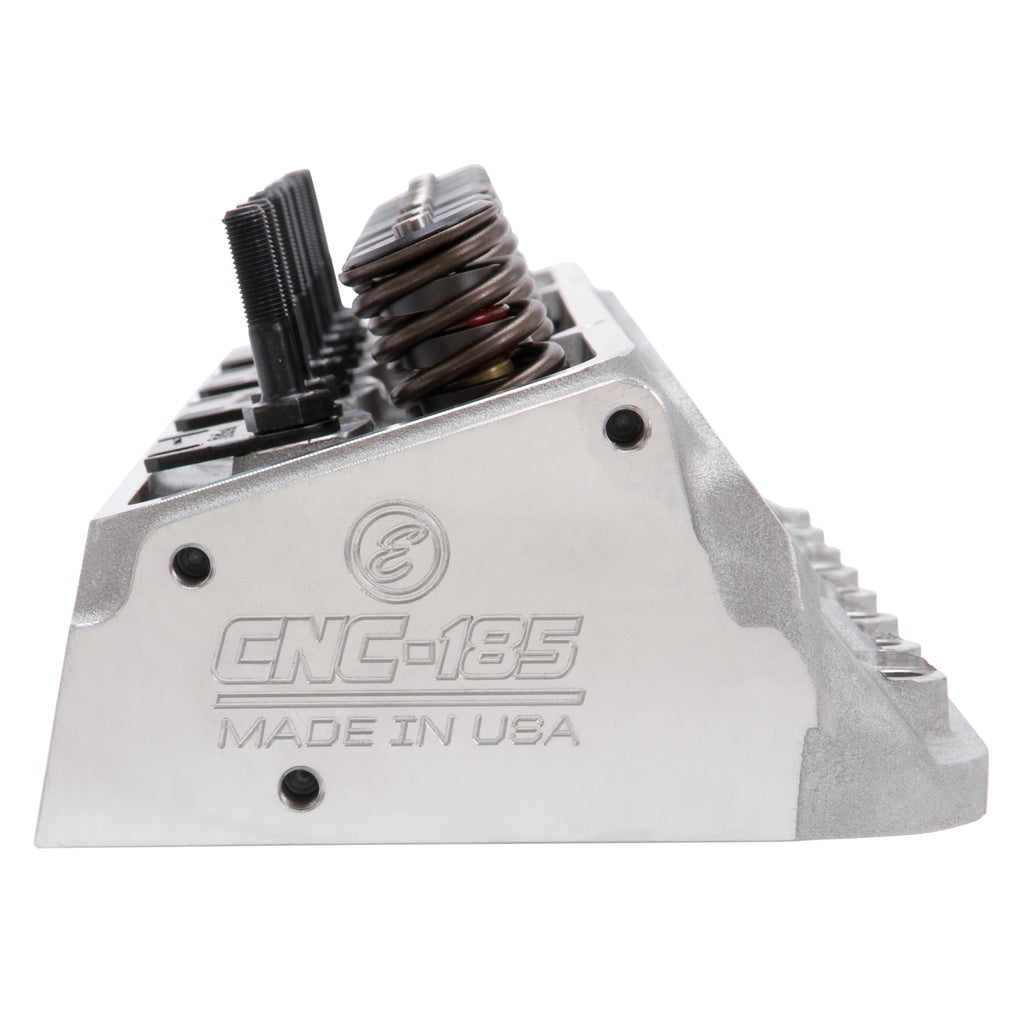 Cylinder-Head-Sbc-E-Cnc-185-64Cc-Straight-Plug-For-Hydraulic-Roller-Cam-Complete