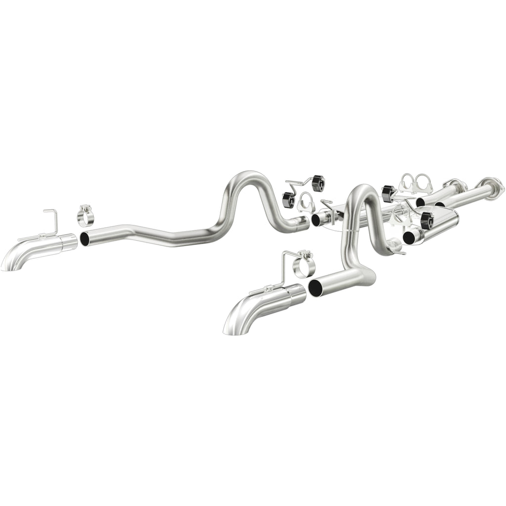 MagnaFlow Exhaust Products 15632 Street Series Polished Cat-Back System for Select Ford Mustang
