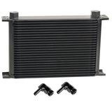 Derale 52582 25 Row Series 10000 Stack Plate Fluid Cooler, 90 degree swivel -10AN