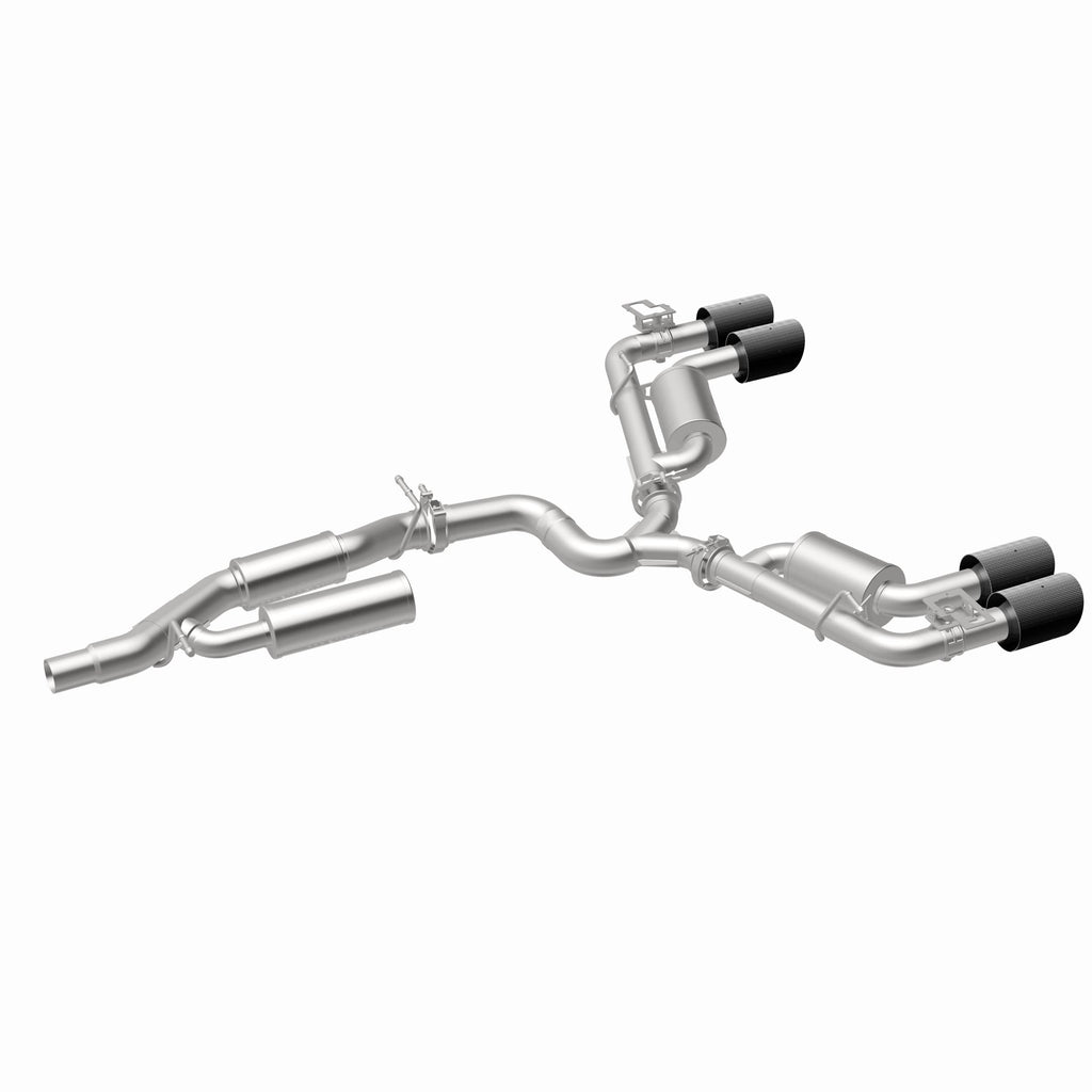 MagnaFlow Exhaust Products 19617 NEO Series Carbon Fiber Tips Cat-Back System for Select Volkswagen Golf R
