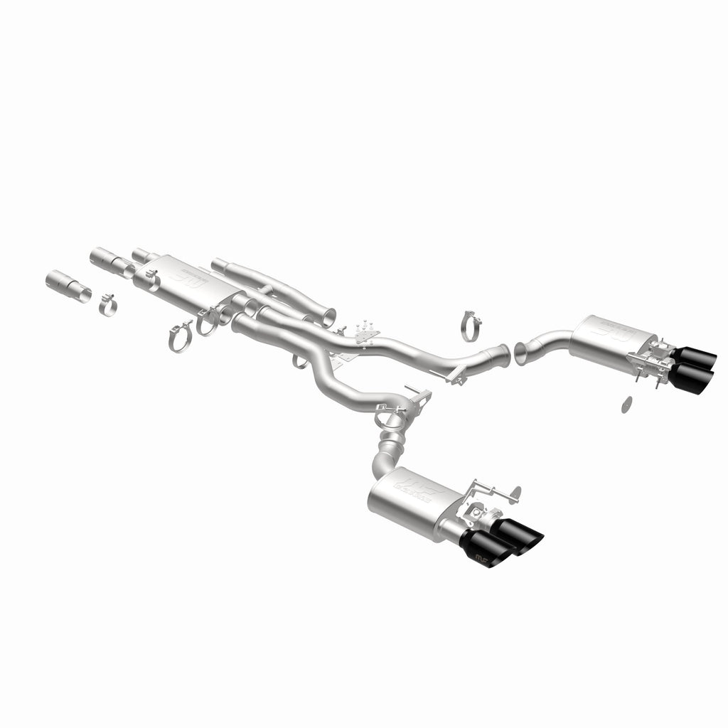 MagnaFlow Exhaust Products 19646 xMOD Series Black Chrome Tips Cat-Back System for Select Ford Mustang