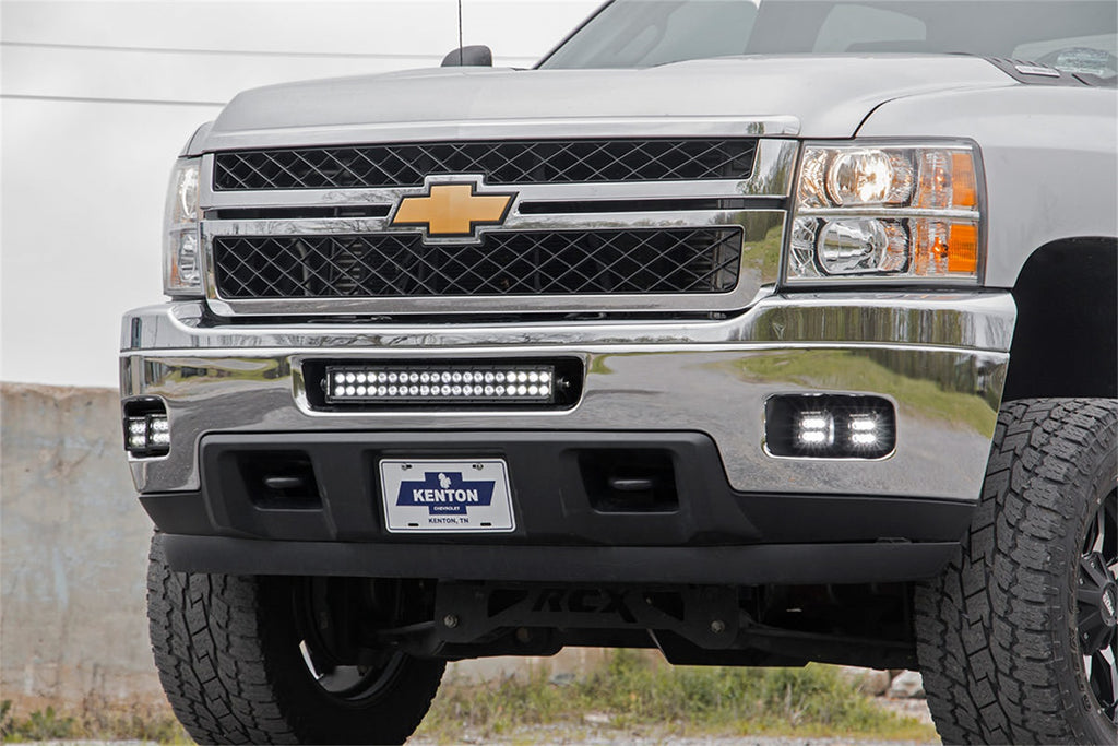Rough Country 70628 Black Series LED Fog Light Kit for Select Chevrolet Silverado HD, Chevrolet Silverado HD