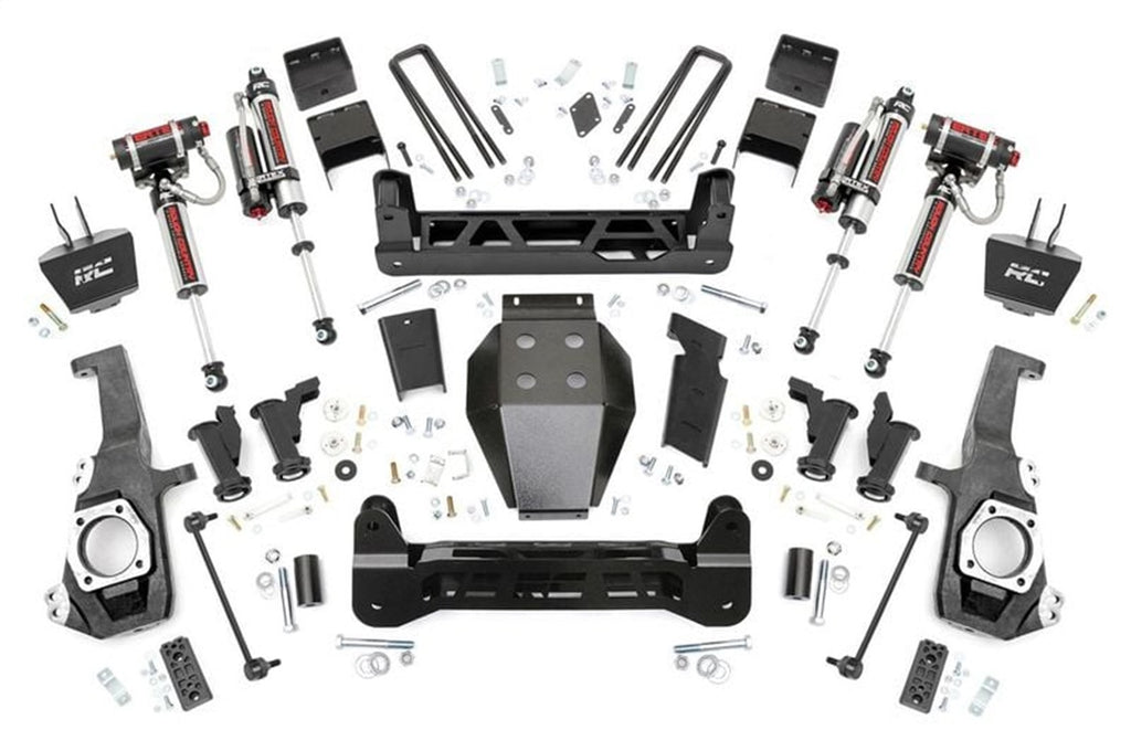Rough Country 111055 Suspension Lift Kit w/Shocks for Select Chevrolet Silverado HD, Chevrolet Silverado HD, GMC Sierra HD, GMC Sierra HD