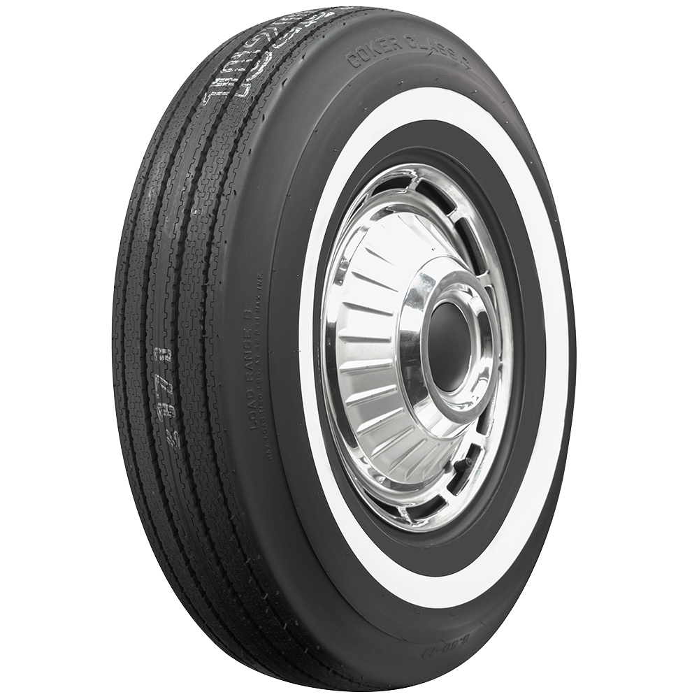 Coker 51050 650-13 COKER 1" WW for Select Amphicar 770, Buick Skylark, Buick Special, Chevrolet Chevy II, Chevrolet Corvair, Dodge Dart, Dodge Lancer, Ford Fairlane, Ford Falcon, Ford Mustang, Ford Zodiac, Mercury Comet, Oldsmobile Cutlass, Oldsmobile