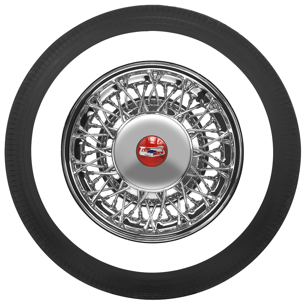 Coker 60600 800-15 COKER 2 1/2" WW for Select Buick Electra, Buick Limited, Buick Roadmaster, Cadillac Calais, Cadillac DeVille, Chrysler 300, Chrysler New Yorker, Chrysler Saratoga, Hudson Hornet, Lincoln Capri, Lincoln Custom, Packard 250, Packard 300,