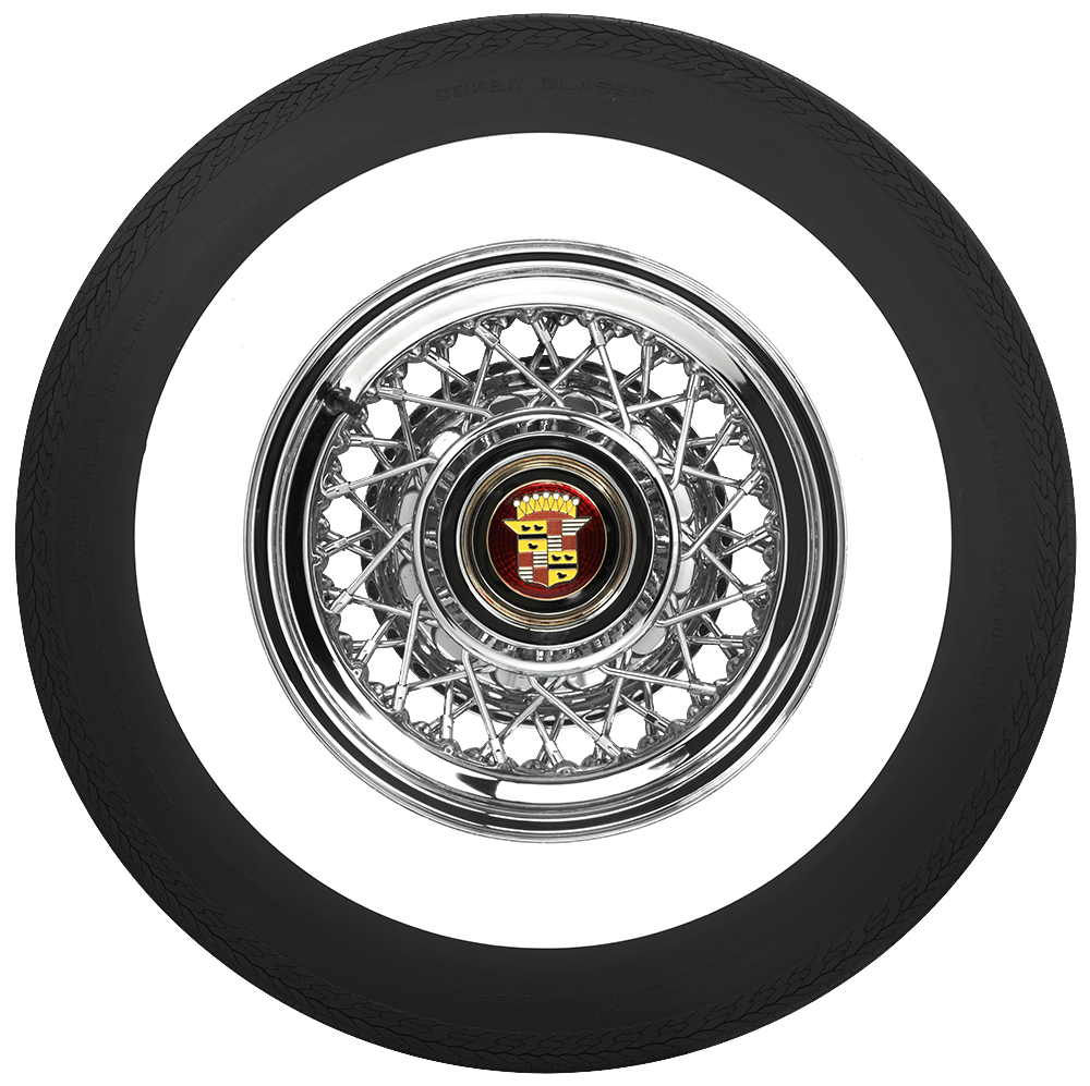 Coker 62900 L78-15 COKER 3" WW for Select Buick Estate Wagon, Chevrolet Blazer, Chevrolet C10, Chevrolet C10 Pickup, Chevrolet C10 Suburban, Chevrolet Caprice, Chevrolet Impala, Chevrolet K10, Chevrolet K10 Pickup, Chevrolet K10 Suburban, Chrysler Town &