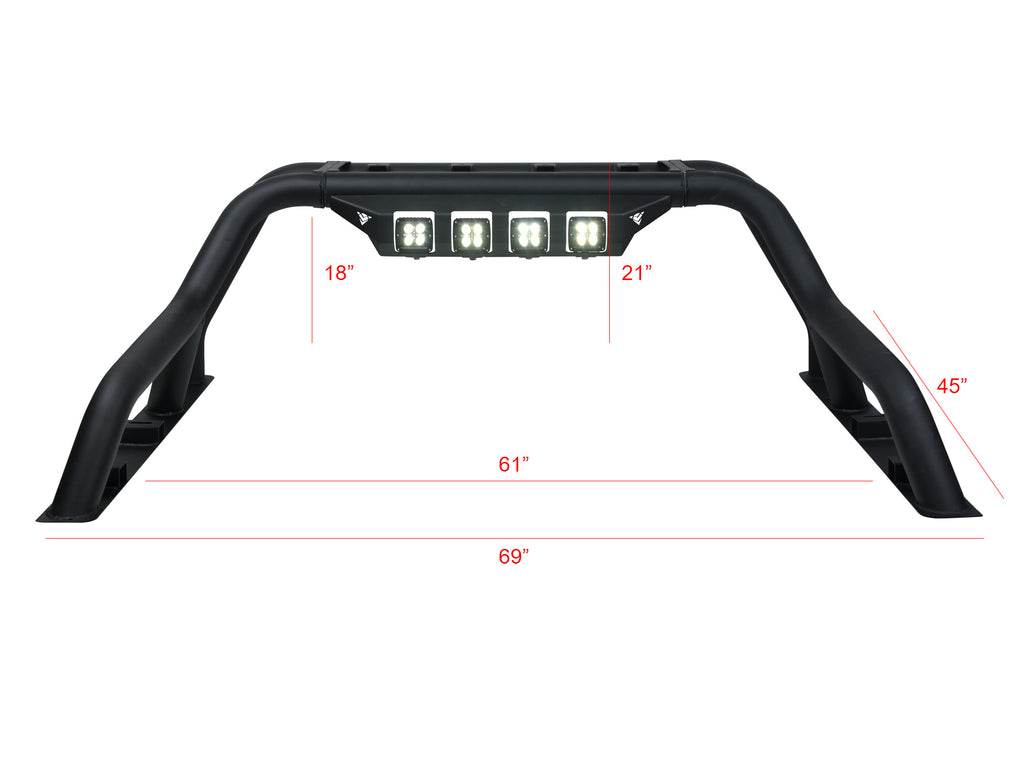 Armordillo 7163072 Chase Rack for Select Chevrolet Silverado 1500, Ford F-150, GMC Sierra 1500, Nissan TITAN, Nissan TITAN XD, Ram 1500, Toyota Tundra