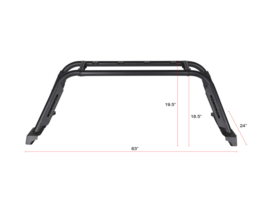 Armordillo 7161894 Chase Rack for Select Chevrolet Colorado, Ford Ranger, GMC Canyon, Nissan Frontier, Toyota Tacoma