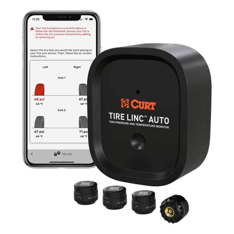 Curt 57009 TIRE PRESSURE MONITORING SYSTEM