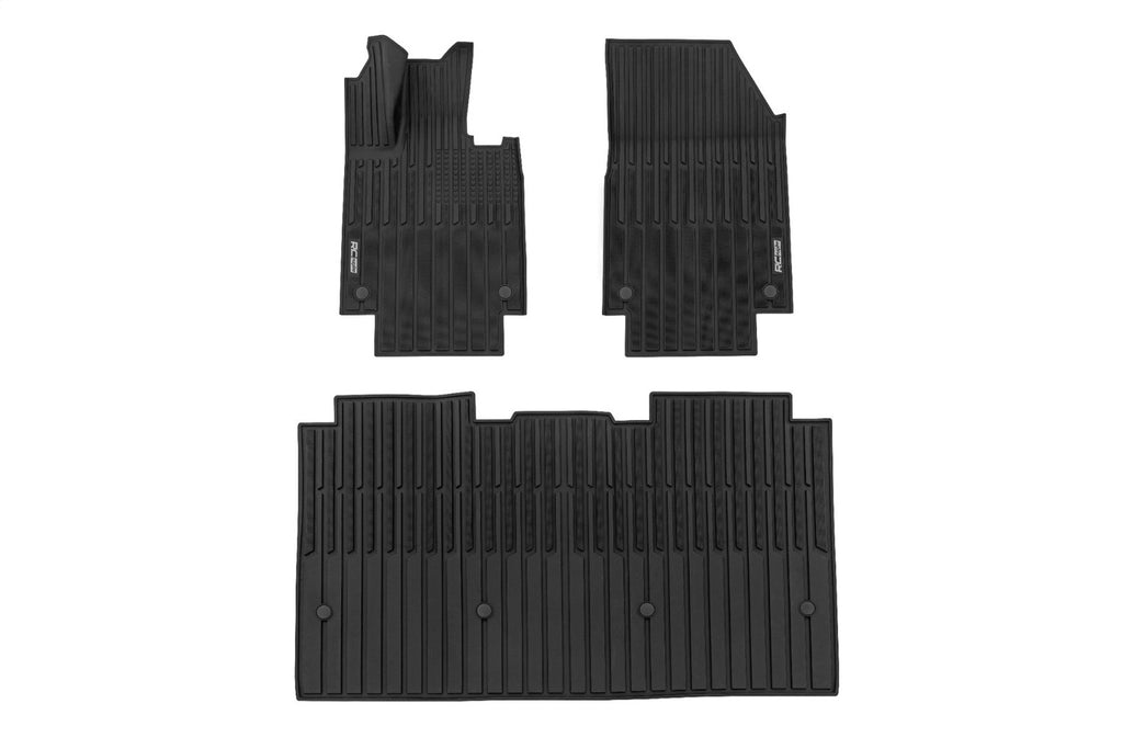 Rough Country FF-71502 Flex-Fit Floor Mats for Select Tesla Cybertruck