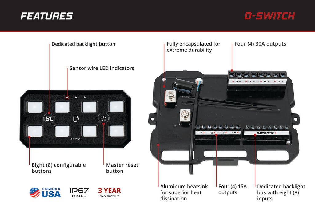 Diode Dynamics DD8373 Control all of your lighting from one switch!