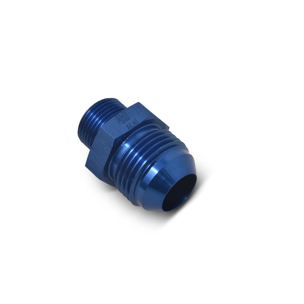 Performance--10-An-Flare-To-18Mm-X-1.5-Metric-Thread-Adapter-(Blue)