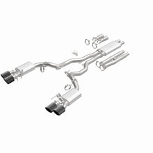 Load image into Gallery viewer, MagnaFlow Exhaust Products 19695 xMOD Series Carbon Fiber Tips Cat-Back System for Select Ford Mustang