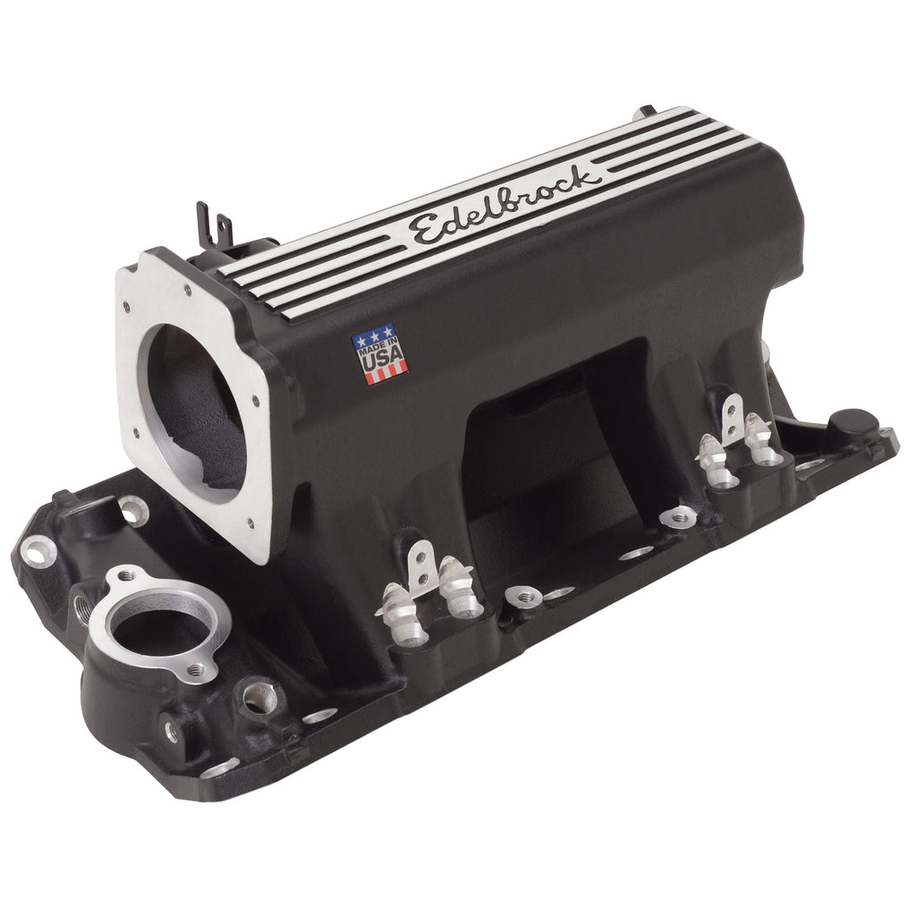 Manifold-Efi-Pro-Flo-Xt-Sb-Chevy-Std-Heads-W-Black-Finish
