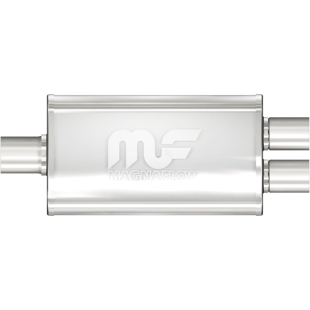 MagnaFlow Exhaust Products 11148 Straight-Through Performance Muffler; 2.25/2in. Center/Dual; 3.5x14x7 Body