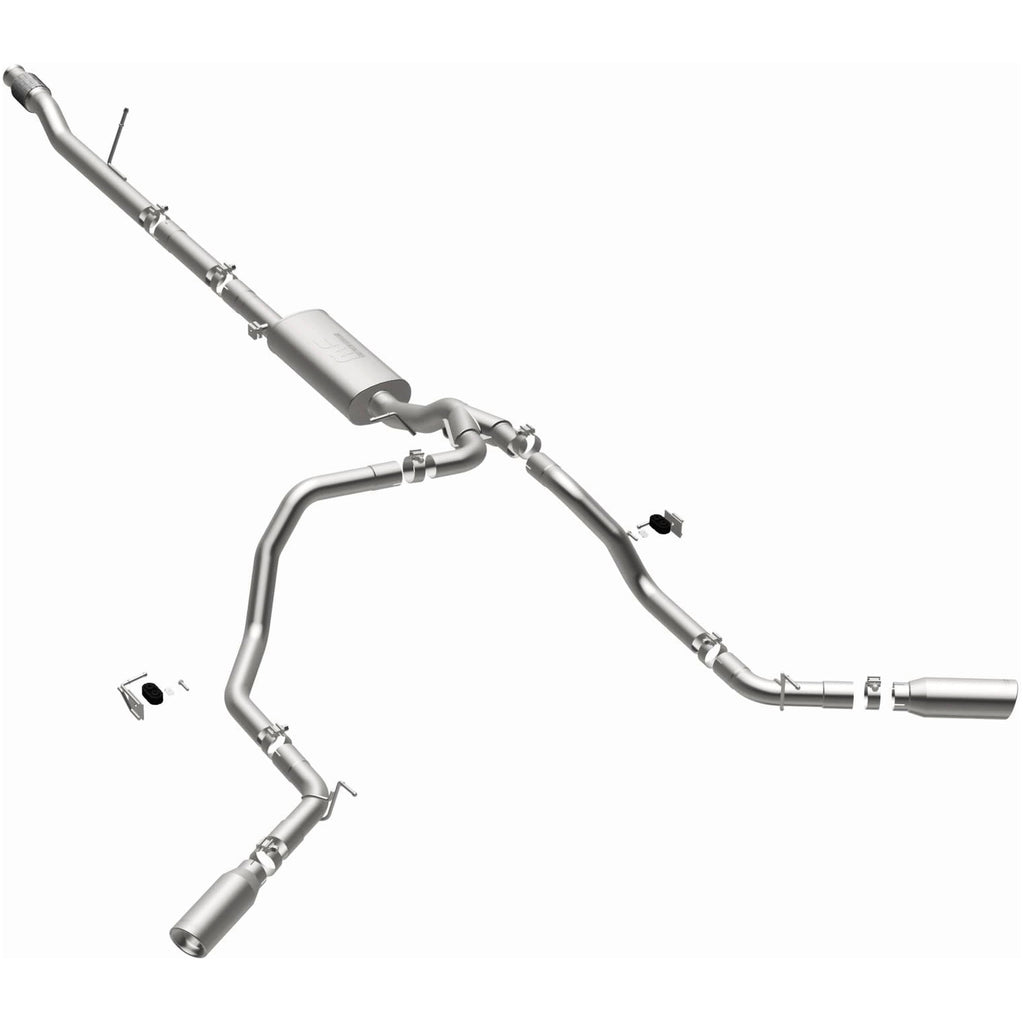 MagnaFlow Exhaust Products 19473 Street Series Polished Cat-Back System for Select Chevrolet Silverado 1500, Chevrolet Silverado LTD, GMC Sierra 1500, GMC Sierra Limited