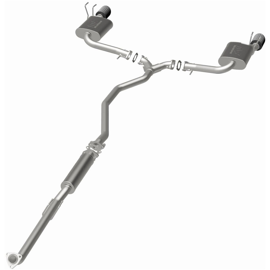 MagnaFlow Exhaust Products 19612 NEO Series Carbon Fiber Tips Cat-Back System for Select Honda Civic