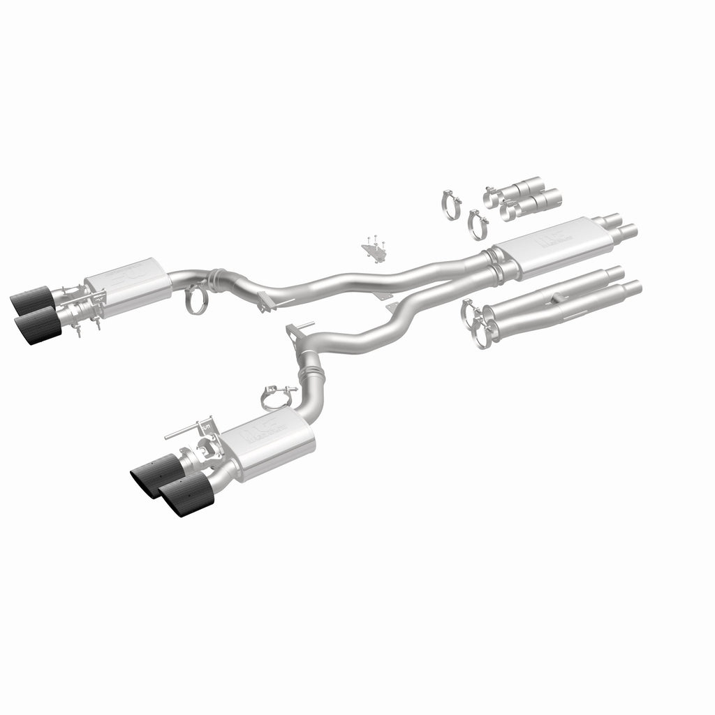 MagnaFlow Exhaust Products 19695 xMOD Series Carbon Fiber Tips Cat-Back System for Select Ford Mustang