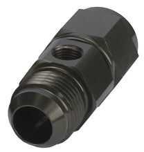 Load image into Gallery viewer, Aluminum-Swivel-Fitting--10An-Male-X--10An-Fem.-W-18-Side-Port,-Blue-Anodized