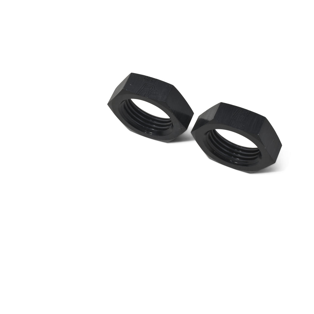 Performance--8-An-Bulkhead-Nuts-34In--16-Thread-Size-(Black)