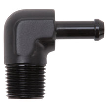 Load image into Gallery viewer, Hose-End-90-Deg-12In-Npt-To-38In-Barb-Black-Anodize